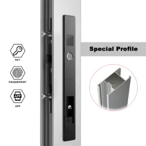 02主图配置1 拷贝 Tuya Bluetooth Smart Special Aluminium Profile Sliding Door Lock