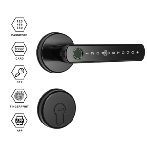 WINFREE Smart Fingerprint Passcode Card Tuya Bluetooth Door Lock