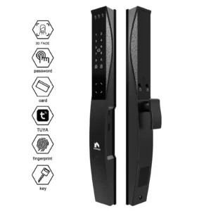 Winfree Tuya Wifi 3D face Automatic Smart Door Lock