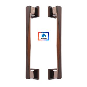 WINFREE Zinc Alloy Villa Wooden Main Door Pull Handle For Security Front Door