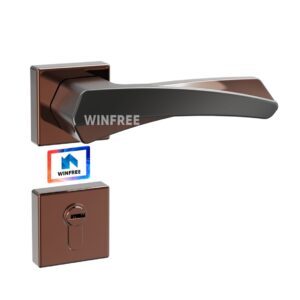 WINFREE Door Handle Zinc Alloy Door Lock for Hotel Swing Door Interior Wooden Door