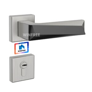 WINFREE Door Lock with Mortise Door Handle for Swing Door Home Door
