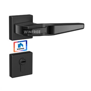 WINFREE Door Handle Door Lock with Mortise for Hotel Home Office Interior Door