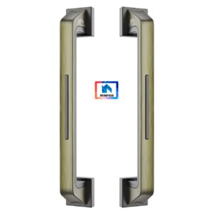 Pull Handle Zinc Alloy Front Door Lever for Bank or Hotel Lobby Glass Double Door
