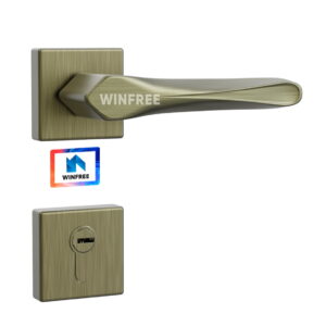 WINFREE Door Lever Zinc Alloy Interior Door Lever with Mortise Door Lock