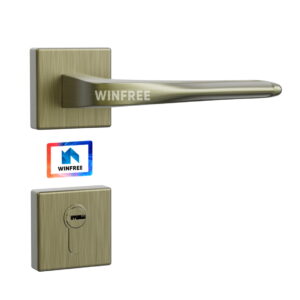 WINFREE European Door Handle Mortise for Hotel and Home Wooden Door