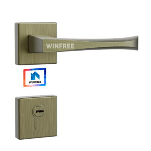 WINFREE Zinc Alloy European Mortise Interior Wooden or Steel Door Handle Lock