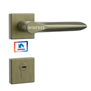 WINFREE Door Handle Zinc Alloy Lock Bathroom Bedroom Wooden Door Lever