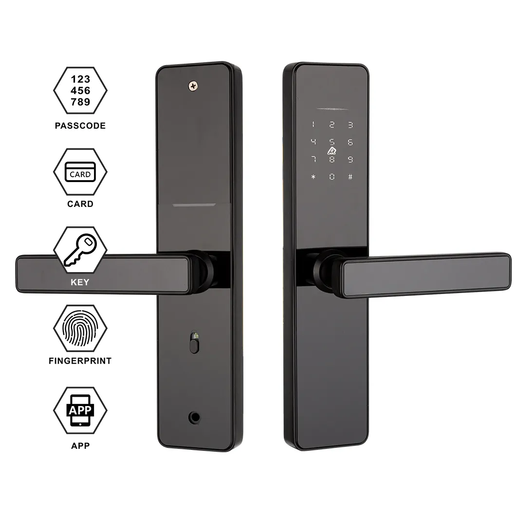 TTHotel Apartment Smart Lock Passcode Card Access Digital Smart Security Door Lock