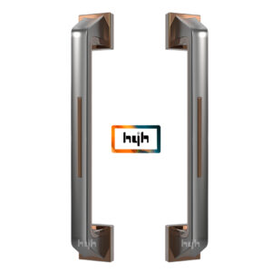 1 hyh Zinc Alloy Pull Handle for Bank or Hotel Lobby Glass Double Door