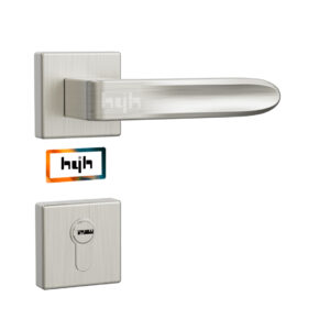 1 hyh Zinc Alloy Lever Rosette Bedroom Door Handle Lock