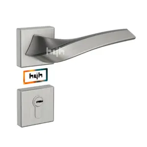 hyh Zinc Alloy Door Handle Mortise Lever Lock with European Key for Wooden Door