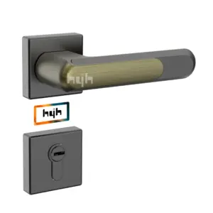 25 hyh Rosette Door Lever Handle lockset for Bathroom Interior Door