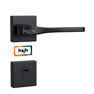 hyh Rosette Door Handle Zinc Alloy  Mortise Handle for Interior Door Wooden Door