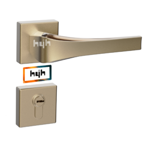 hyh New Model Hot Selling Zinc Alloy Door Rosette Handle Lock Set
