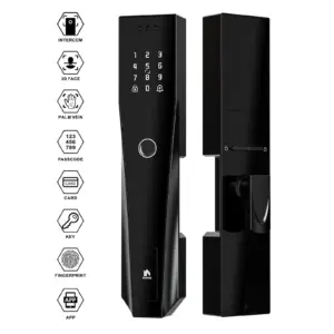 WINFREE Tuya Wifi 3D face Palm Vein Digital Indoor Smart Lock